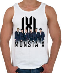 printfashion MONSTA X - Férfi atléta - Fehér (16591078)