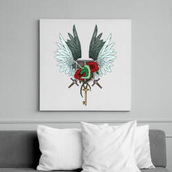 printfashion Attack on Titan - Vászonkép - Fehér (6632329)