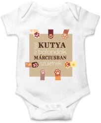 printfashion Az igazi kutya bolondok - Baba Body - Fehér (6233786)