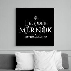 printfashion got-legjobb-mernok-white - Vászonkép - Fekete (6645989)