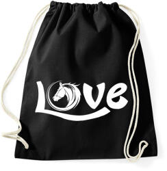 printfashion Horse Love - Sportzsák, Tornazsák - Fekete (2746899)