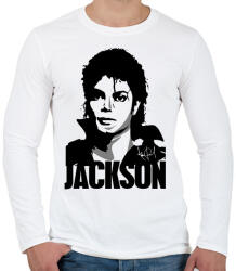 printfashion Jackson - Férfi hosszú ujjú póló - Fehér (1139864)