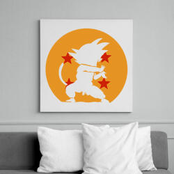 printfashion SonGoku - Vászonkép - Fehér (6624204)