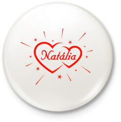 printfashion Natália - Kitűző, hűtőmágnes - Fehér (12422939)