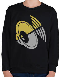 printfashion I Love Music - Gyerek pulóver - Fekete (10864624)