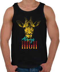 printfashion Zsiráf - Always High - Férfi atléta - Fekete (1354169)