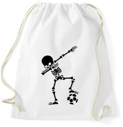 printfashion Dabbing foci - Sportzsák, Tornazsák - Fehér (914861)