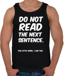 printfashion Do not read the next sentence - Férfi atléta - Fekete (4882788)