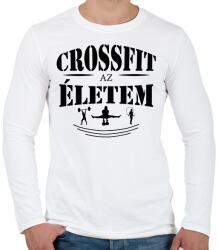 printfashion Crossfit az életem - Férfi hosszú ujjú póló - Fehér (11717735)