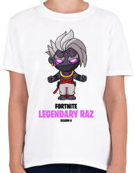 printfashion Legendary Raz - Fortnite Season 6 - Gyerek póló - Fehér (5357674)