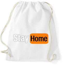 printfashion Stay home - Sportzsák, Tornazsák - Fehér (2793947)