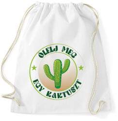 printfashion Ölelj meg egy kaktuszt - Sportzsák, Tornazsák - Fehér (7518066)
