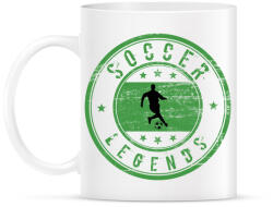 printfashion soccer legengds - Bögre - Fehér (3784543)