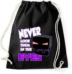 printfashion Minecraft - Enderman szem - Sportzsák, Tornazsák - Fekete (831920)