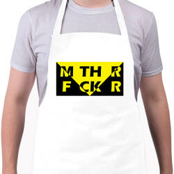 printfashion MTH R FCK R - Kötény - Fehér (4912163)