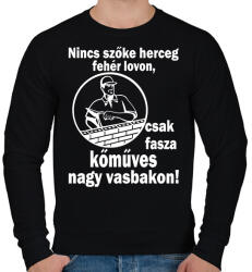 printfashion kőműves - Férfi pulóver - Fekete (1632052)