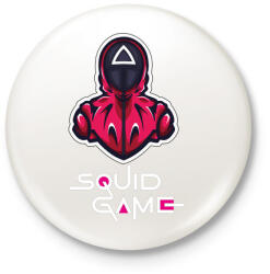 printfashion Squid game - Nyerd meg az életed N8 - Kitűző, hűtőmágnes - Fehér (5555041)