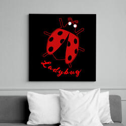 printfashion Katicabogár - Vászonkép - Fekete (13022166)