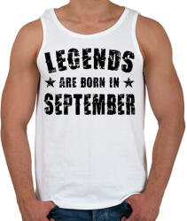 printfashion A legendák szeptemberben születtek - Férfi atléta - Fehér (979926)