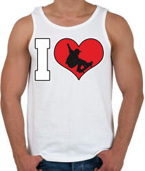 printfashion I love skatein - Férfi atléta - Fehér (2563635)