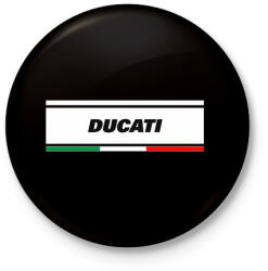 printfashion DUCATI - Kitűző, hűtőmágnes - Fekete (3101488)