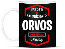 printfashion Orvos prémium minőség - Bögre - Fekete (1431991)
