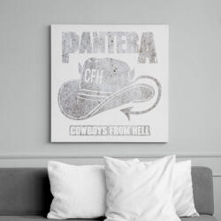 printfashion Pantera - Vászonkép - Fehér (6625531)