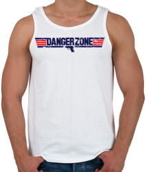 printfashion Danger Zone - Férfi atléta - Fehér (425934)