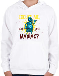 printfashion Őrült vagy? - Gyerek kapucnis pulóver - Fehér (15760687)