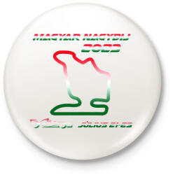 printfashion Magyar Nagydij 02 - Kitűző, hűtőmágnes - Fehér (13214223)