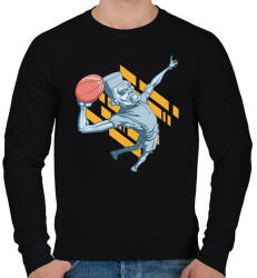 printfashion kosárlabda - Férfi pulóver - Fekete (811462)