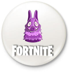 printfashion Fortnite póló - Kitűző, hűtőmágnes - Fehér (7622791)