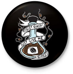 printfashion coffee. halloween - Kitűző, hűtőmágnes - Fekete (14458462)