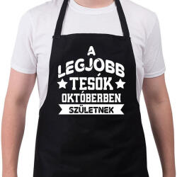 printfashion Legjobb tesó - Hónappal - Kötény - Fekete (14064459)