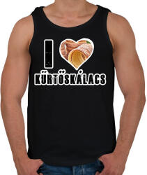 printfashion I Love Kürtőskalács - Férfi atléta - Fekete (16364413)