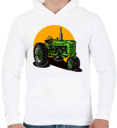 printfashion traktor - Férfi kapucnis pulóver - Fehér (15487930)