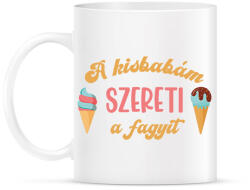printfashion A kisbabám szereti a fagyit - Kismama - Bögre - Fehér (7053507)