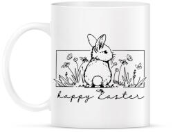printfashion Happy Easter - nyuszis - Bögre - Fehér (15874415)