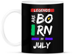 printfashion Legends are born in july - Bögre - Fekete (14663243)