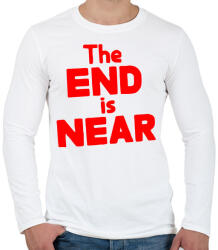 printfashion Közeleg a vég - Férfi hosszú ujjú póló - Fehér (1143417)
