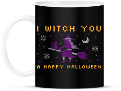 printfashion WITCH YOU A HAPPY HALLOWEEN - Bögre - Fekete (9536082)