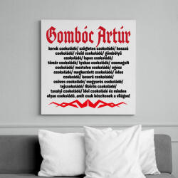 printfashion Gombóc Artúr és a világ összes csokoládéja - Vászonkép - Fehér (16606904)