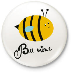printfashion Méhecske - Kitűző, hűtőmágnes - Fehér (3075821)