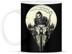 printfashion Kaszás motoron - Bögre - Fekete (791722)