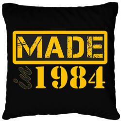 printfashion 1984 - Párnahuzat, Díszpárnahuzat - Fekete (12804495)
