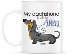 printfashion My dachshund is a little ANGEL" - Bögre - Fehér (13413324)