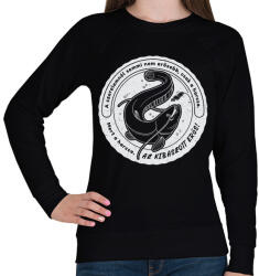 printfashion Harcsa horgász - Női pulóver - Fekete (5794862)