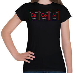 printfashion BaCoN - Női póló - Fekete (8202225)