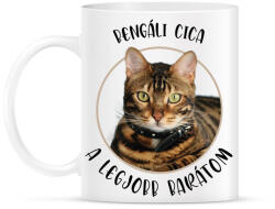 printfashion Bengáli cica - Legjobb barát - Bögre - Fehér (7169773)