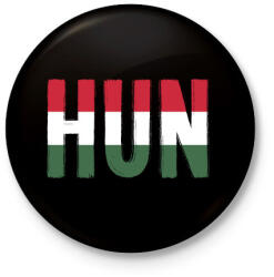 printfashion Hajrá Magyarország! - Kitűző, hűtőmágnes - Fekete (3094617)